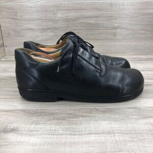 Highlander Shoes Mens EU 43 Black Leather Lace Up